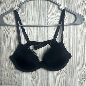 Soma FRENCH DEMI COLLECTION DESIRE PUSH UP Black Bra 34 A